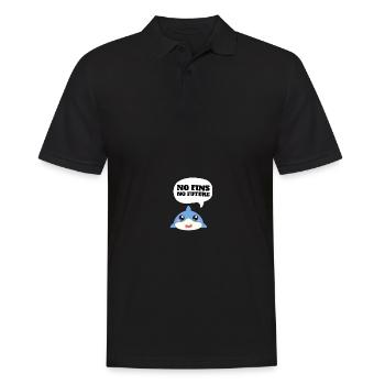 No Fins No Future Safe Sharks - Männer Poloshirt - Schwarz - Vorne - Kai (181cm)