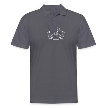 Électricien - Polo Homme - charbon - Devant - Nico (186cm)