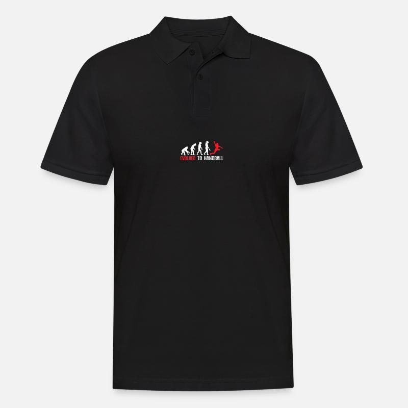 Entwickelt zum Handball Evolution - Männer Poloshirt - Schwarz