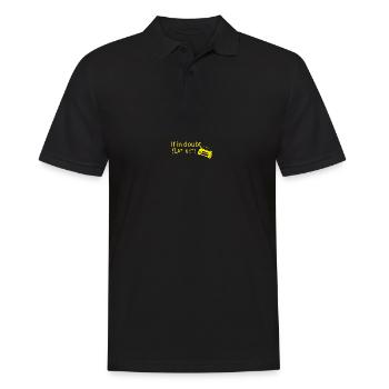 en cas de doute "FLAT OUT" - Polo Homme - noir - Devant - Kai (181cm)