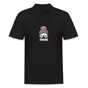 Footballeur Maman Maman Soccer - Polo Homme - noir - Devant - Kai (181cm)