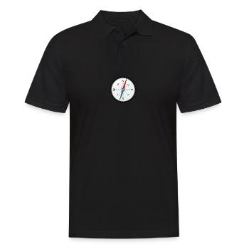 Compass sailing come to its destination. - Men's Polo Shirt - black - Front - Kai (181cm)