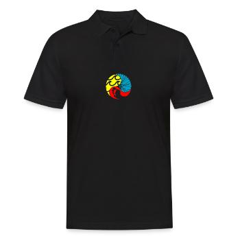 Triathlon - Men's Polo Shirt - black - Front - Kai (181cm)