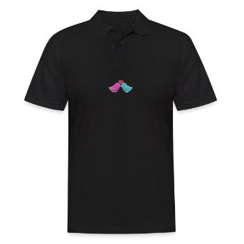 Embrasser des oiseaux Embrasser des oiseaux t-shirt - Polo Homme - noir - Devant - Kai (181cm)
