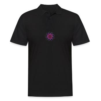 Rad des Lebens - Männer Poloshirt - Schwarz - Vorne - Kai (181cm)