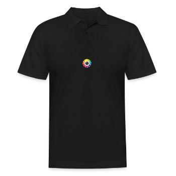 Instagram und snapchat Linse - Männer Poloshirt - Schwarz - Vorne - Kai (181cm)