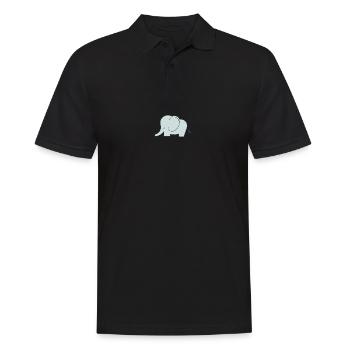 Kleiner Baby Elefant - Männer Poloshirt - Schwarz - Vorne - Kai (181cm)