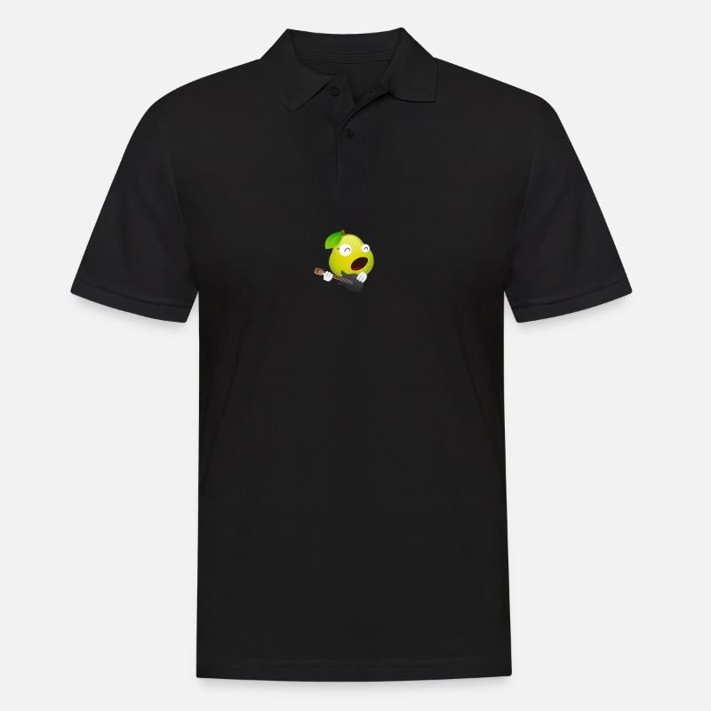 Birne - Männer Poloshirt - Schwarz