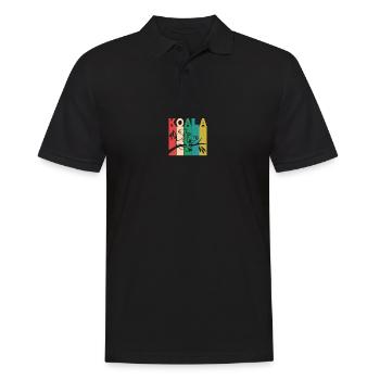 Koala - Männer Poloshirt - Schwarz - Vorne - Kai (181cm)