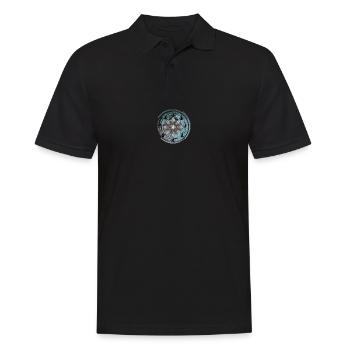 Yoga - Männer Poloshirt - Schwarz - Vorne - Kai (181cm)