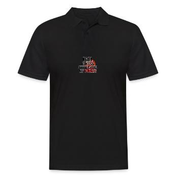 Peu importe je mange une tomate maintenant - Polo Homme - noir - Devant - Kai (181cm)