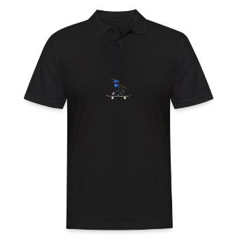 Skater Sloth Ninja Skate Gift - Men's Polo Shirt - black - Front - Kai (181cm)