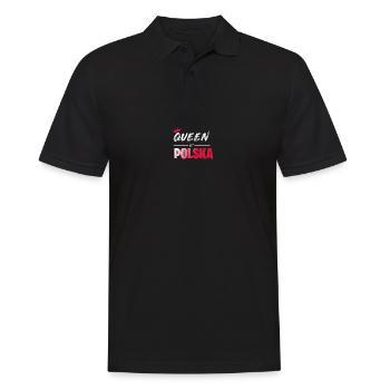 Queen of Polska Poland gift - Men's Polo Shirt - black - Front - Kai (181cm)