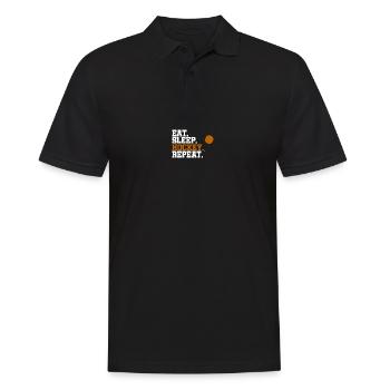 Mangez Sommeil Hockey Répétez Rondelle Cadeau - Polo Homme - noir - Devant - Kai (181cm)