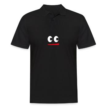 funny face - Men's Polo Shirt - black - Front - Kai (181cm)