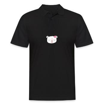 Bear girl - Men's Polo Shirt - black - Front - Kai (181cm)