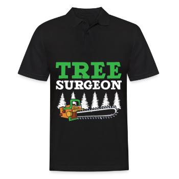 Baumchirurg Holzarbeiter Baumpfleger Arboriculture - Männer Poloshirt - Schwarz - Vorne - Kai (181cm)