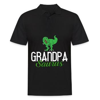 Grand-père dinosaure Grand-père Saurus Opasaurus - Polo Homme - noir - Devant - Kai (181cm)