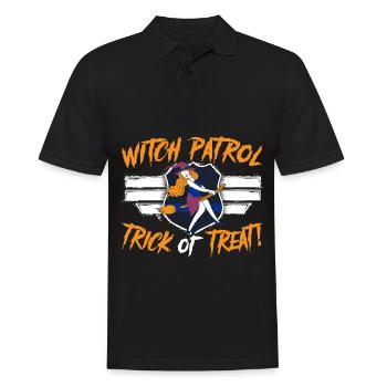 Witch Patrol: Trick or Treat! Salle du policier - Polo Homme - noir - Devant - Kai (181cm)