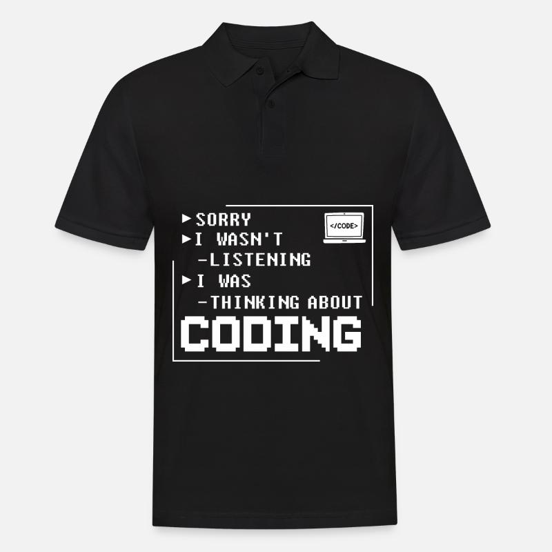 Programmer Programming Computer Developer Pc - Men's Polo Shirt - black