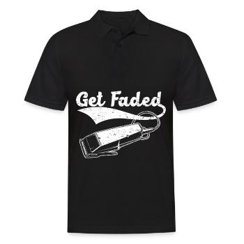 Get Faded Barbershop Haircut Coiffure Barber - Polo Homme - noir - Devant - Kai (181cm)