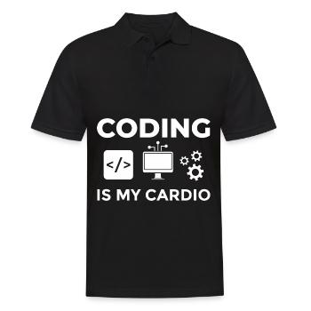 Software Development Software Developer Developer - Men's Polo Shirt - black - Front - Kai (181cm)