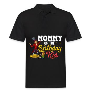 Circus Birthday Party Mama Theme Ringmaster - Men's Polo Shirt - black - Front - Kai (181cm)