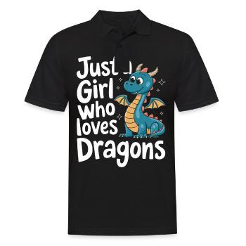 Dragon Mystique Dragon Fantasy - Polo Homme - noir - Devant - Kai (181cm)