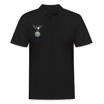 Paix mondiale sur Terre - Polo Homme - noir - Devant - Kai (181cm)