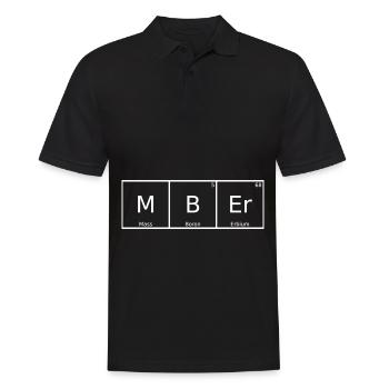 Mber Nom Prénom Chimie Tableau périodique Eléments - Polo Homme - noir - Devant - Kai (181cm)