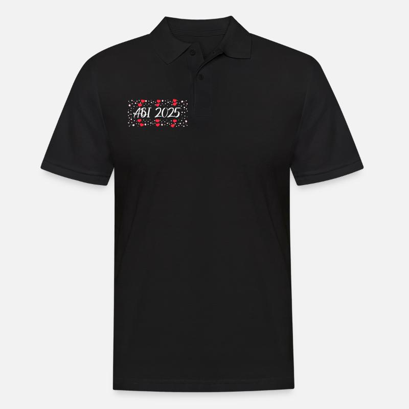 ABI 2025 Feier-Design - Männer Poloshirt - Schwarz