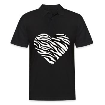 Coeur de zèbre coeur de zèbre - Polo Homme - noir - Devant - Kai (181cm)