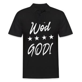 Wöd Godi Goli Godn Taufgodi Firmgodi Geschenk - Männer Poloshirt - Schwarz - Vorne - Kai (181cm)