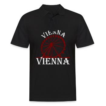 Vienna Fan Giant Ferris Wheel Vienna Souvenir Vienna - Men's Polo Shirt - black - Front - Kai (181cm)