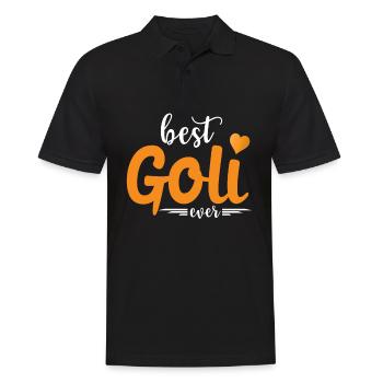 Best Goli Ever Firmgoli Taufgoli Geschenkidee - Männer Poloshirt - Schwarz - Vorne - Kai (181cm)