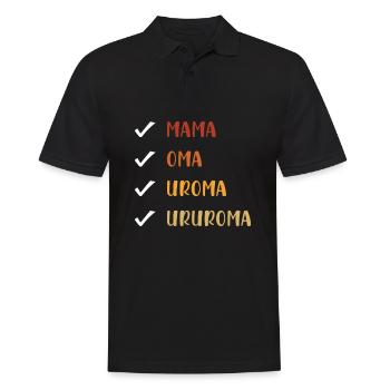 Ururoma cadeau urur grand-mère Ururmami Ururmi - Polo Homme - noir - Devant - Kai (181cm)