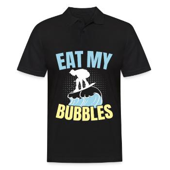Eat My Bubbles Water Sports Waterskiing Waterskiing - Men's Polo Shirt - black - Front - Kai (181cm)