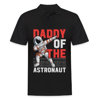 Fête d’anniversaire du père de l’astronaute Bday - Polo Homme - noir - Devant - Kai (181cm)