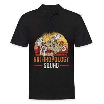 Anthropologie Kader Wissenschaft Anthropologe Foss - Männer Poloshirt - Schwarz - Vorne - Kai (181cm)