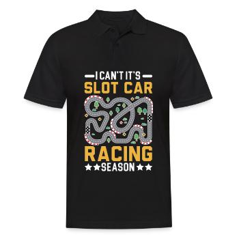Je ne peux pas, c’est le créneau de la saison Slot Car Racing - Polo Homme - noir - Devant - Kai (181cm)