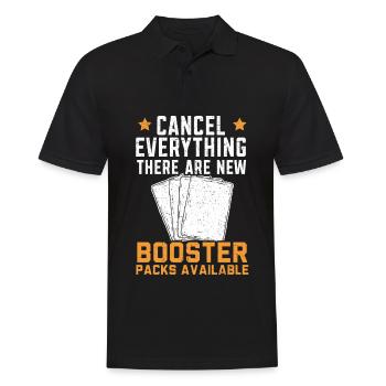 Cancel Everything There are new booster packs - Men's Polo Shirt - black - Front - Kai (181cm)