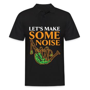 Let's make some noise Instrument Musician Dud - Men's Polo Shirt - black - Front - Kai (181cm)