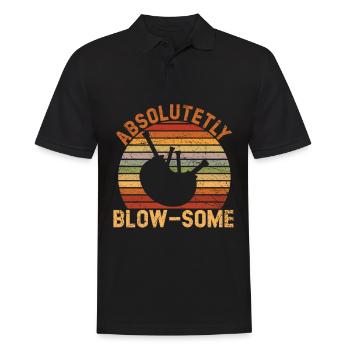 Absolut Blow-some Instrument Musicien Cornemuse - Polo Homme - noir - Devant - Kai (181cm)