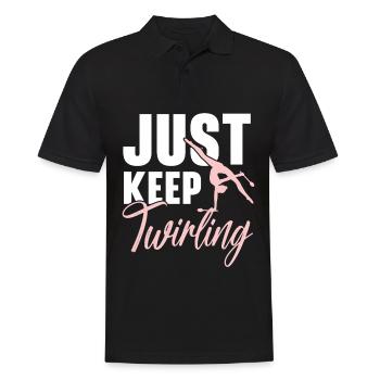Je continue à recruter Baton Twirler Baton Twir - Polo Homme - noir - Devant - Kai (181cm)