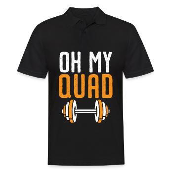 Oh mon quad trainer gym d’haltérophilie fi - Polo Homme - noir - Devant - Kai (181cm)