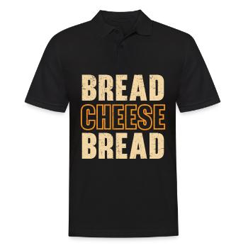 Brot Käse Brot Foodie Cheesy Gegrillter Käse - Männer Poloshirt - Schwarz - Vorne - Kai (181cm)