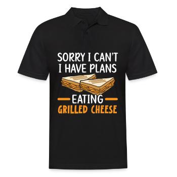 Sorry, I can't, I have plans, - Men's Polo Shirt - black - Front - Kai (181cm)
