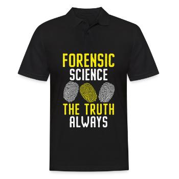 Forensische Wissenschaft Die Wahrheit Immer Forens - Männer Poloshirt - Schwarz - Vorne - Kai (181cm)