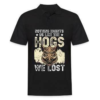 Nothing haunts us like the pigs we see - Men's Polo Shirt - black - Front - Kai (181cm)