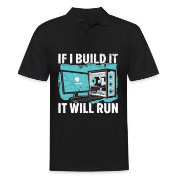 You clicked on the link, right? - Men's Polo Shirt - black - Front - Kai (181cm)